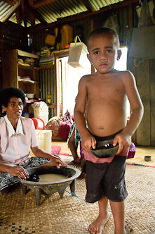 The welcoming bowl of kava, Navuadra, Fiji.