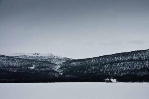 In the middle of nowhere, Fjosoken, Sweden.