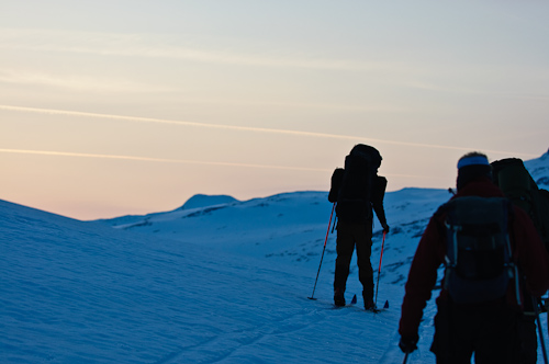 As the snow gets harder... Sticken, Sweden.