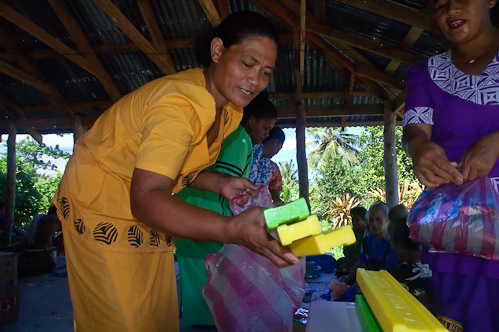 Soap trade on Good Friday, Tafua, Savai'i, Samoa.