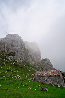 A house on the hill, Picos de Europa, Spain.